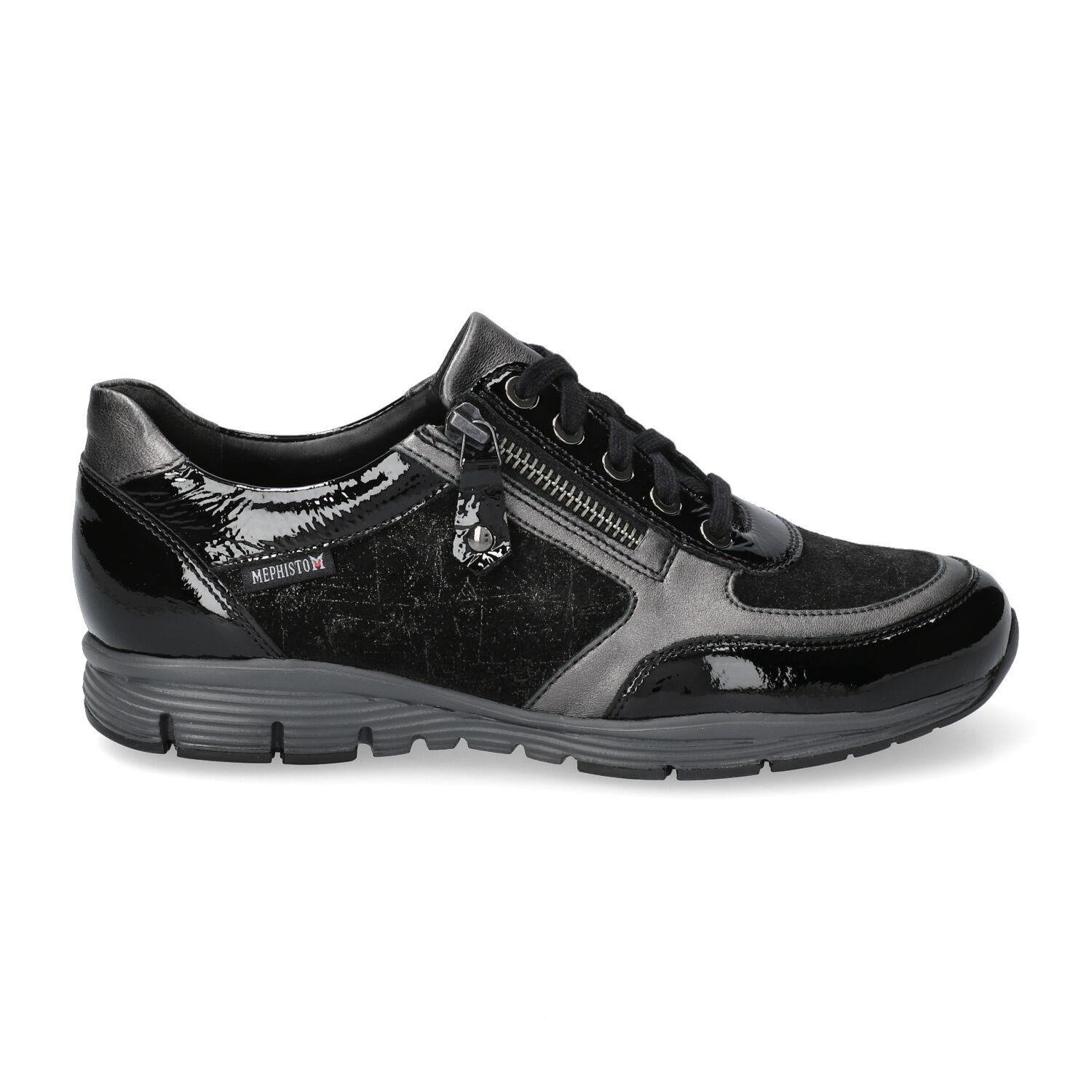 lacets femme modèle Ylona noir - Mephisto